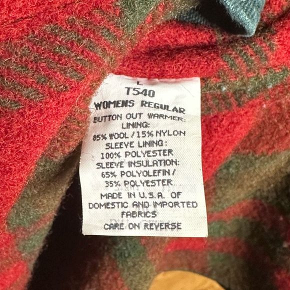 VTG Eddie Bauer Womens Wool Lined Winter Coat Large - Picture 4 of 4
